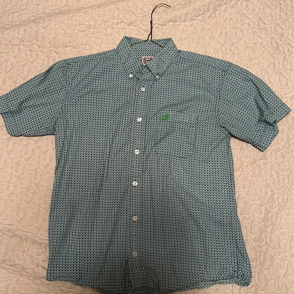 Cinch short sleeve button up